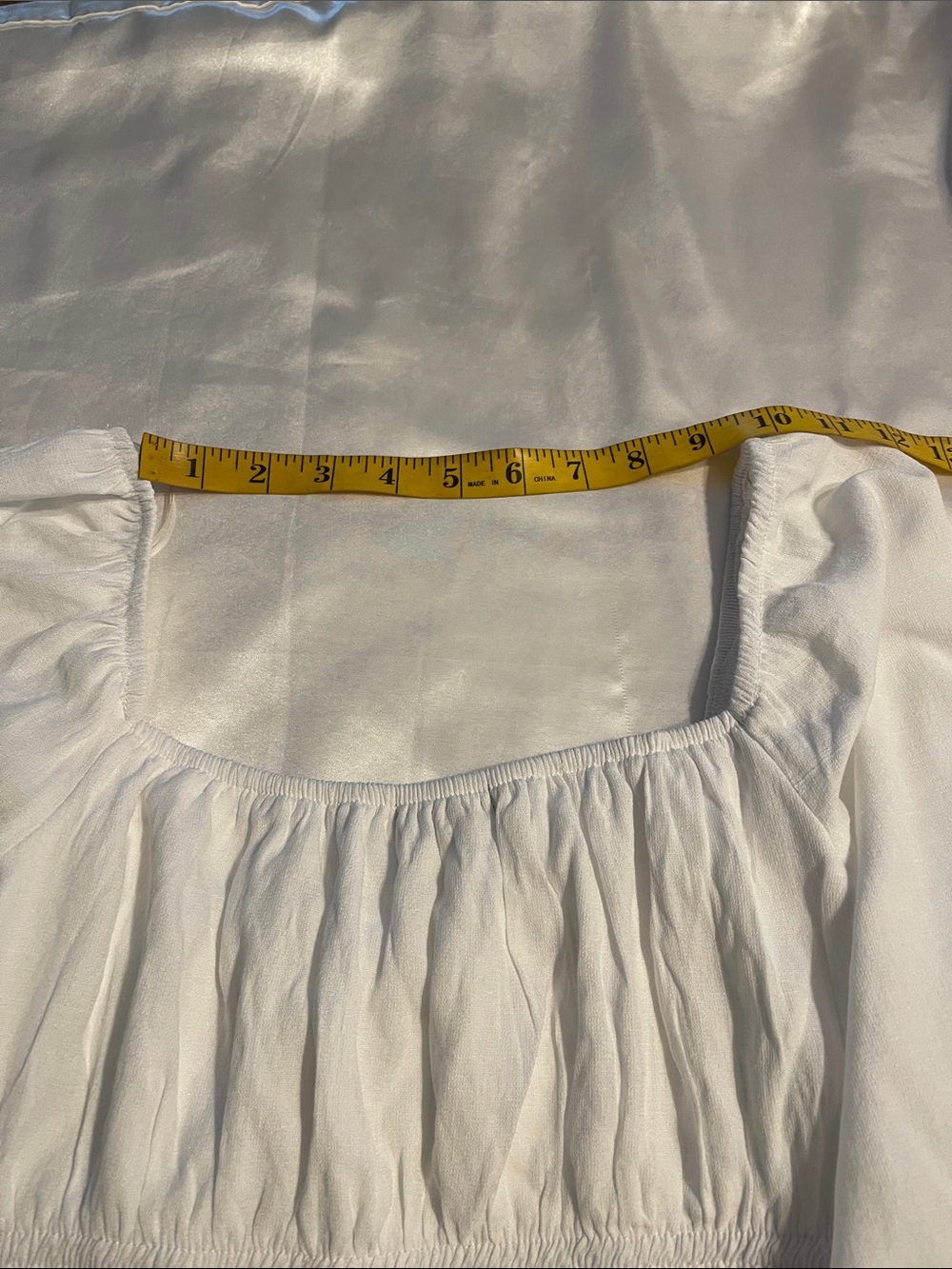 Trixxi White Peasant Tiered Long Sleeve Dress - Picture 3 of 8